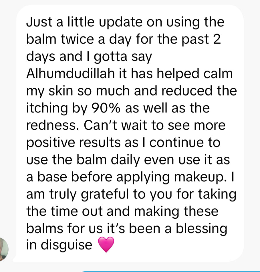 Organic Dry Skin Soothing Relief Balm - 100g - Aafiyah Wellness Clinic