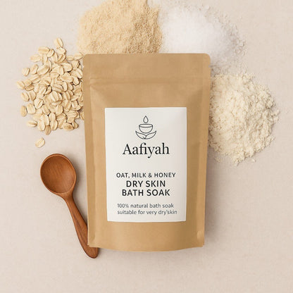 Soothing Oat, Goats Milk & Honey Bath Soak + Exfoliator - 200g - Aafiyah Wellness Clinic