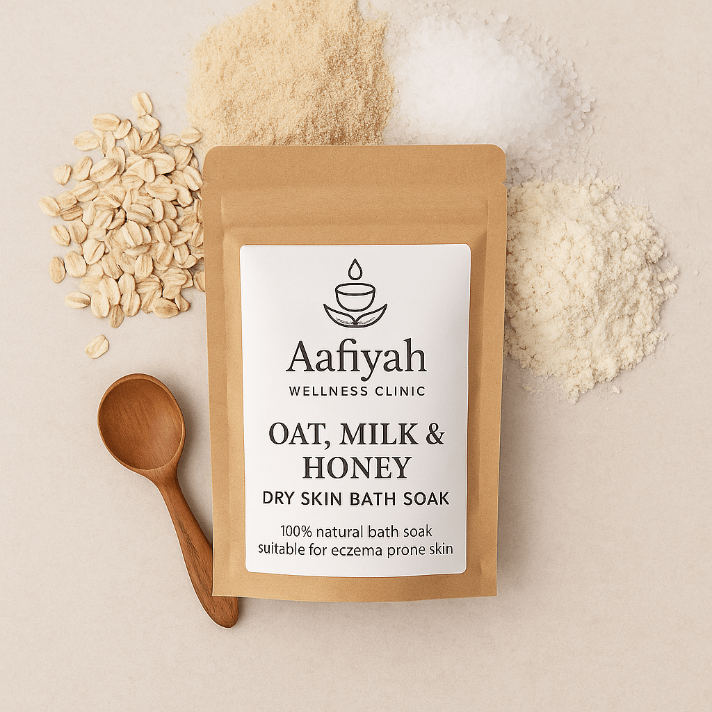 Soothing Oat, Goats Milk & Honey Bath Soak + Exfoliator - 200g - Aafiyah Wellness Clinic