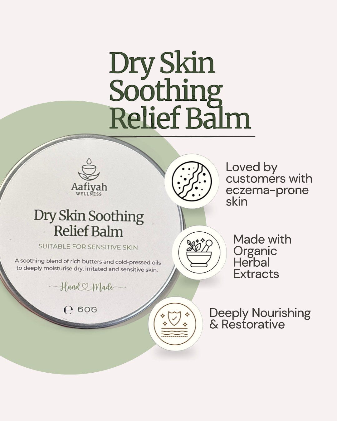 Sukoon Dry Skin Relief Balm - Aafiyah Wellness Clinic