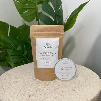 The Dry Skin Bundle (Bath Soak + Dry Skin Balm) - Aafiyah Wellness Clinic